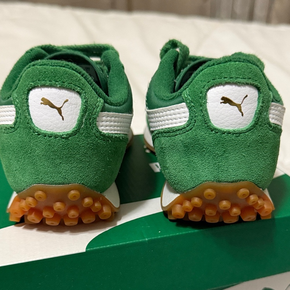 Puma Kids Sneakers Green and White size 11c - Picture 7 of 7